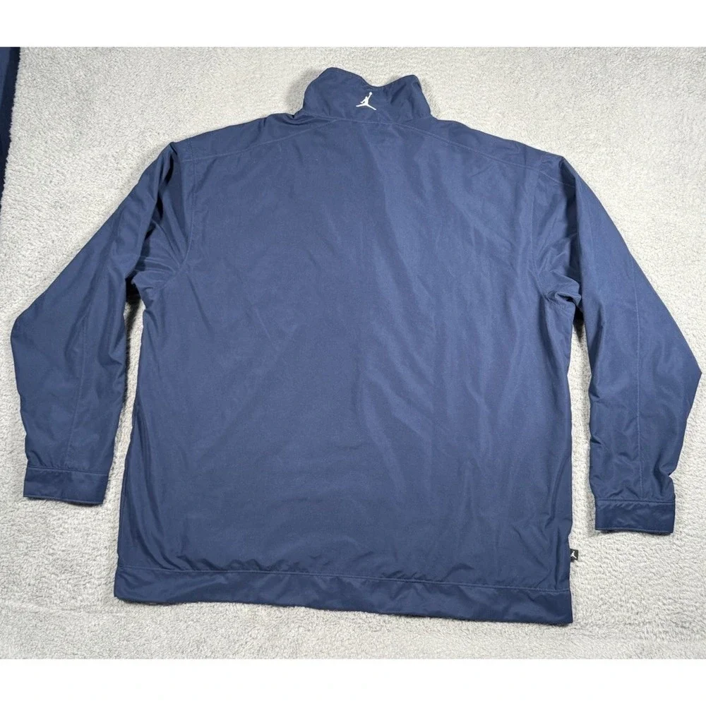 Vintage Jordan Track Windbreaker Jacket Mens 3XL Navy Blue‎ Full Zip Polyester
